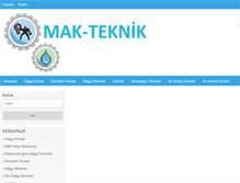 Tablet Screenshot of mak-teknik.com